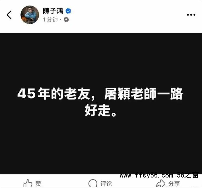 屠颖儿子:爸爸跑步机摔倒 意外离开