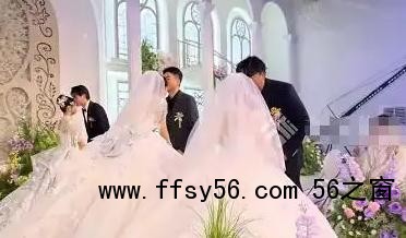 00后三胞胎兄弟同一天办婚礼