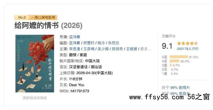 《给阿嬷的情书》拿到第一个电影奖